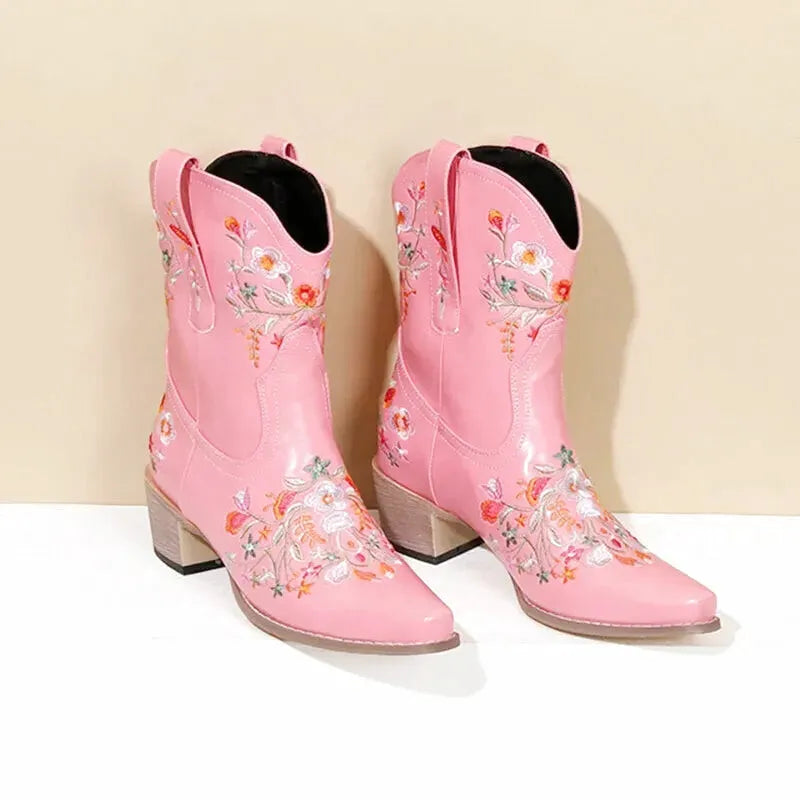 CARMEN Cowgirl Boots - Yehaw | Pink - Yehaw