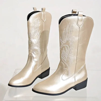 CATALINA Cowgirl Boots - Yehaw | Gold - Yehaw