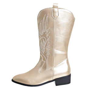 CATALINA Cowgirl Boots - Yehaw | Gold - Yehaw