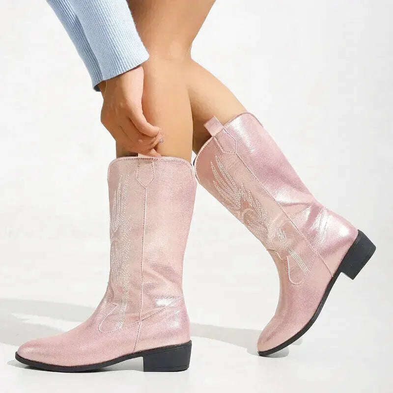 CATALINA Cowgirl Boots - Yehaw | Pink - Yehaw
