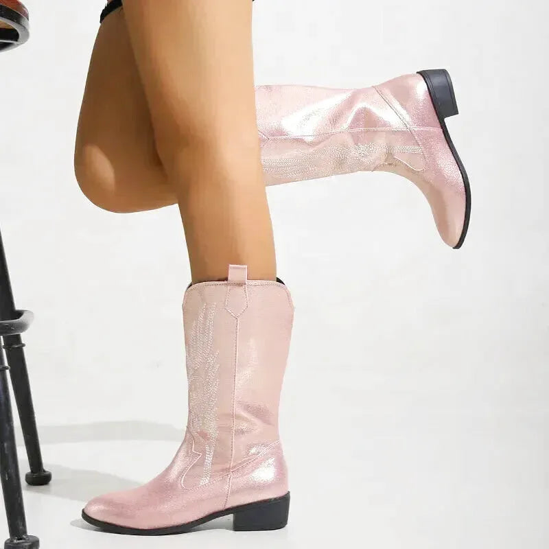 CATALINA Cowgirl Boots - Yehaw | Pink - Yehaw