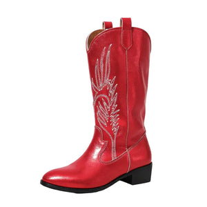 CATALINA Cowgirl Boots - Yehaw | Red - Yehaw