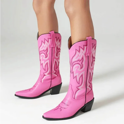 CECILIA Cowgirl Boots - Yehaw | Pink - Yehaw