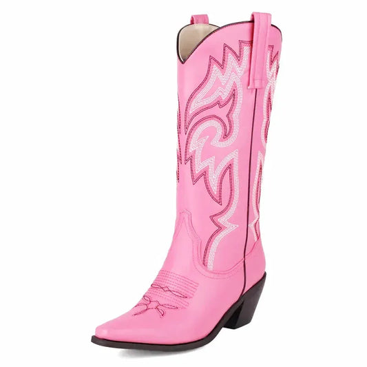 CECILIA Cowgirl Boots - Yehaw | Pink - Yehaw