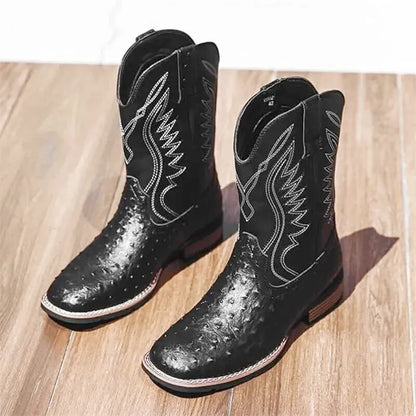 CHARRO Mens Cowboy Boots - Yehaw | Black - Yehaw 
