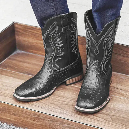 CHARRO Mens Cowboy Boots - Yehaw | Black - Yehaw 