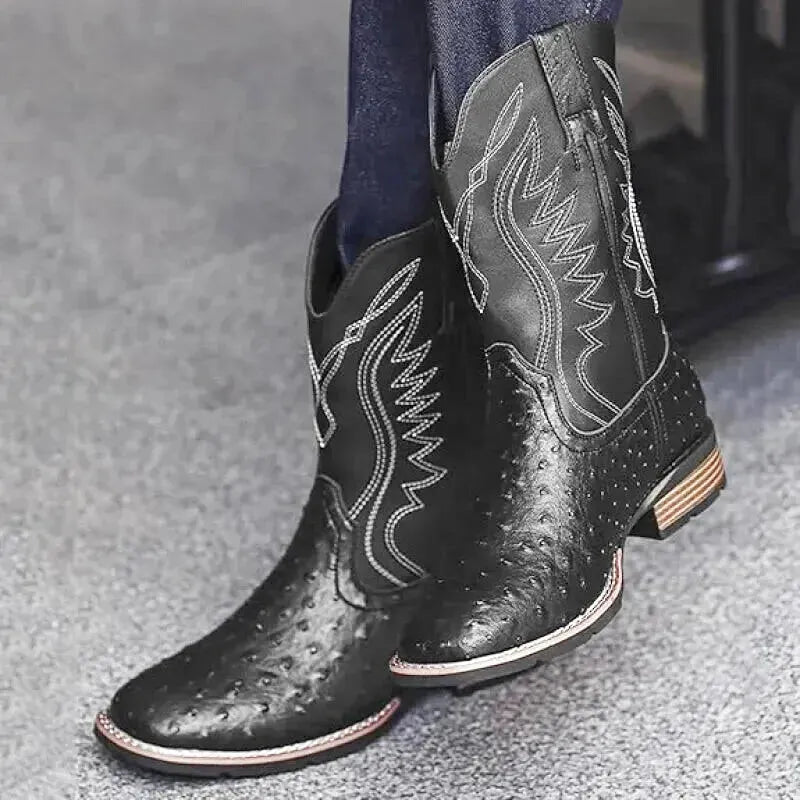 CHARRO Mens Cowboy Boots - Yehaw | Black - Yehaw 