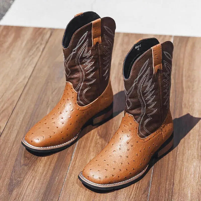 CHARRO Mens Cowboy Boots - Yehaw | Brown - Yehaw 