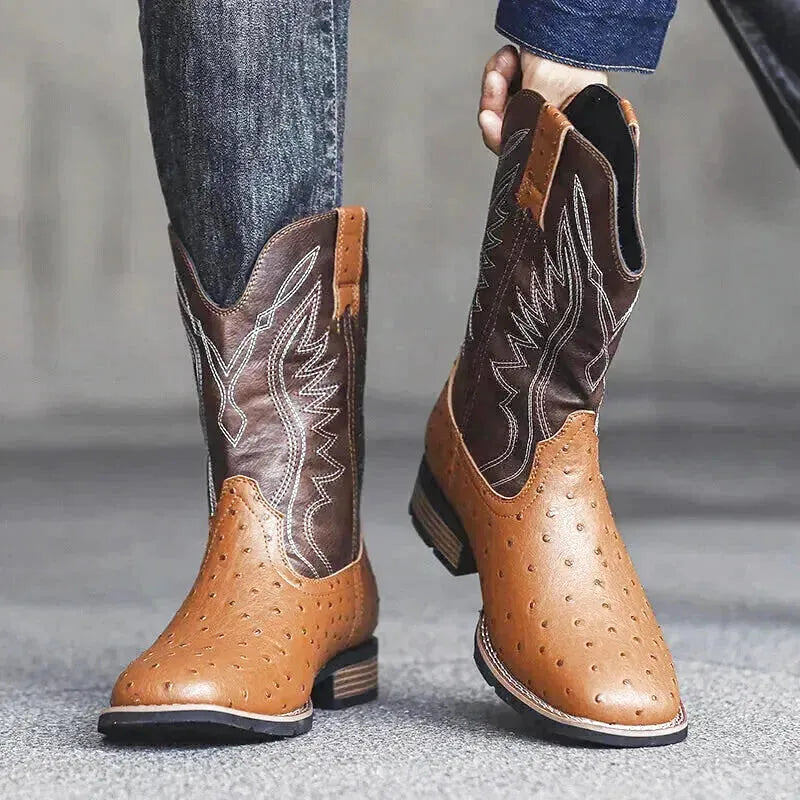 CHARRO Mens Cowboy Boots - Yehaw | Brown - Yehaw 