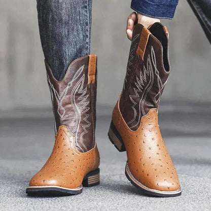 CHARRO Mens Cowboy Boots - Yehaw | Brown - Yehaw 