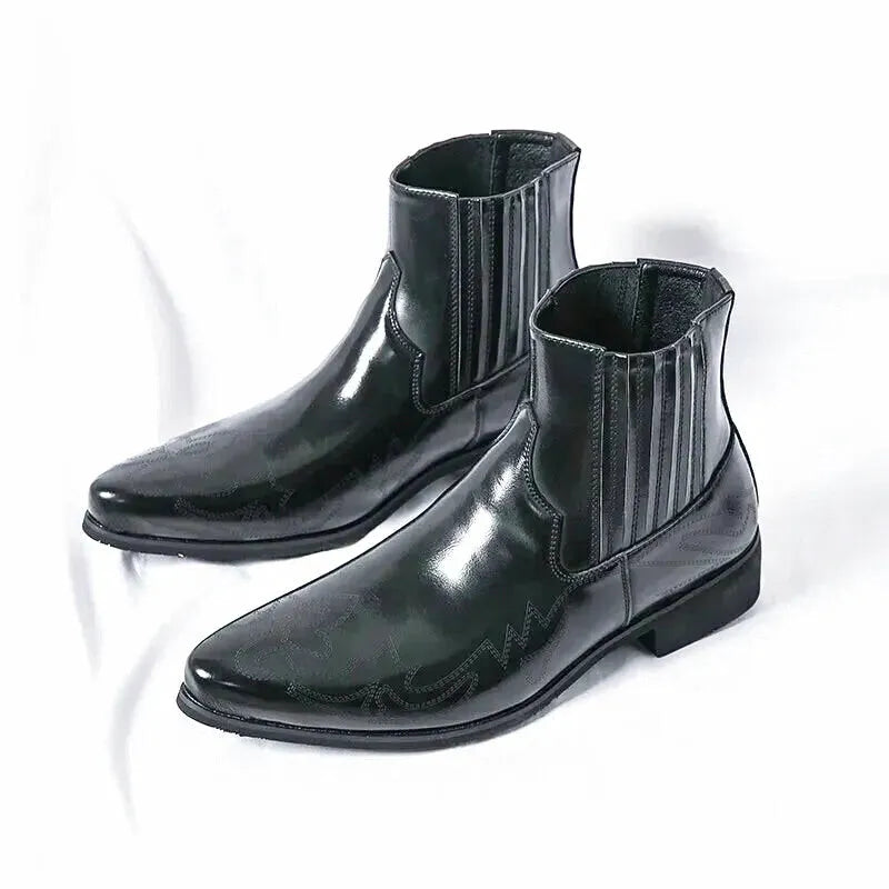 CHUCK Mens Cowboy Boots - Yehaw | Black - Yehaw