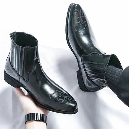 CHUCK Mens Cowboy Boots - Yehaw | Black - Yehaw