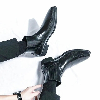 CHUCK Mens Cowboy Boots - Yehaw | Black - Yehaw