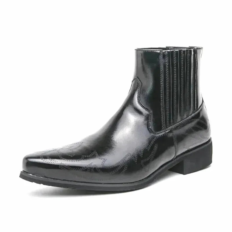 CHUCK Mens Cowboy Boots - Yehaw | Black - Yehaw