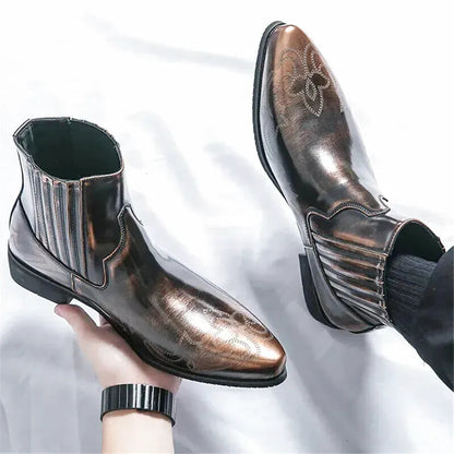 CHUCK Mens Cowboy Boots - Yehaw | Gold - Yehaw