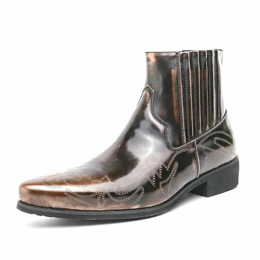 CHUCK Mens Cowboy Boots - Yehaw | Gold - Yehaw