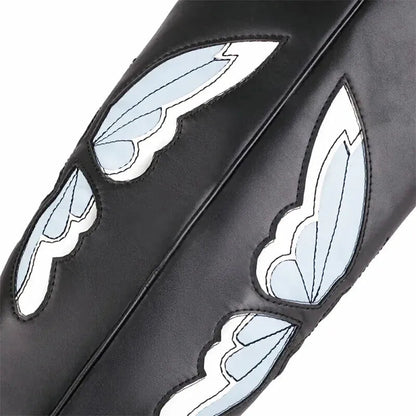 CLARA Cowgirl Boots - Yehaw | Black & Butterfly Blue - Yehaw