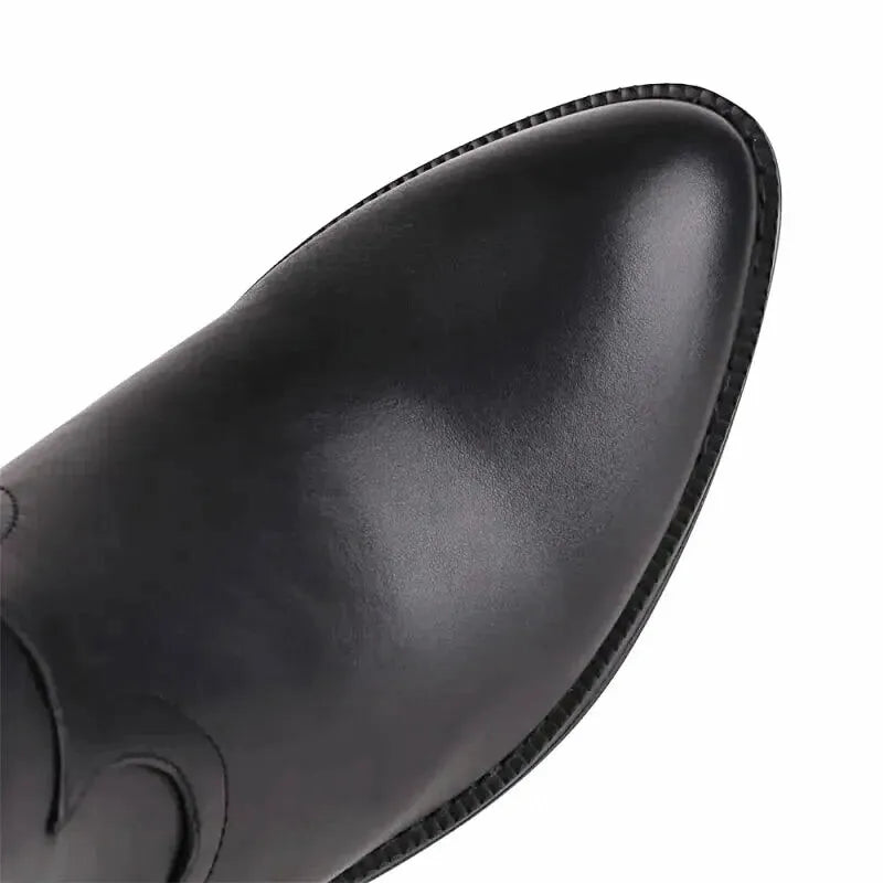 CLARA Cowgirl Boots - Yehaw | Black & Butterfly Blue - Yehaw