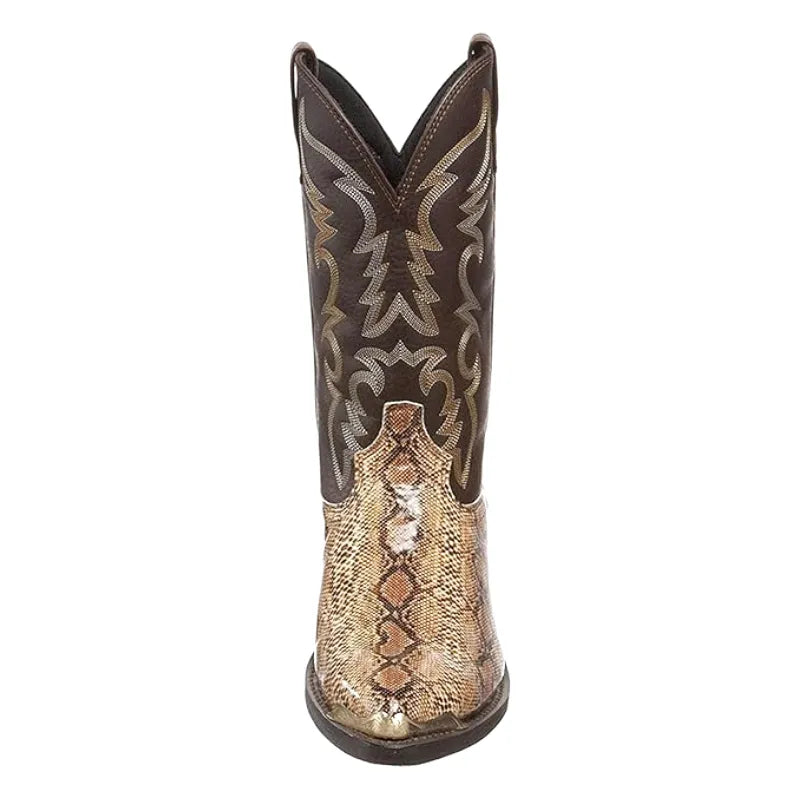 CLAY Mens Cowboy Boots - Crocodile PU leather | Stable and Strong - Yehaw