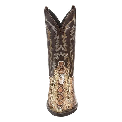 CLAY Mens Cowboy Boots - Crocodile PU leather | Stable and Strong - Yehaw