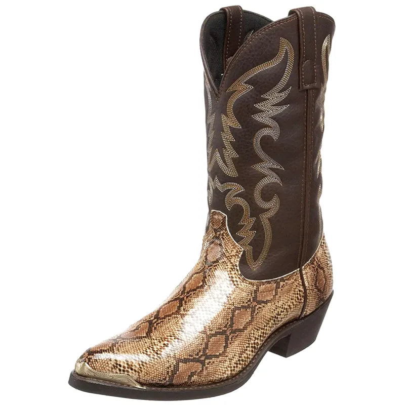 CLAY Mens Cowboy Boots - Crocodile PU leather | Stable and Strong - Yehaw