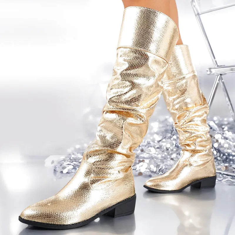 CLEM Cowgirl Boots - Yehaw | Gold - Yehaw