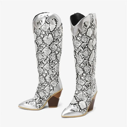 CLEMENTINE Cowgirl Boots - Yehaw | Silver - Yehaw