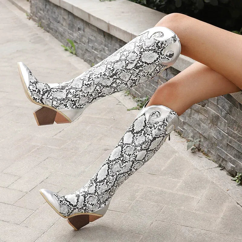 CLEMENTINE Cowgirl Boots - Yehaw | Silver - Yehaw