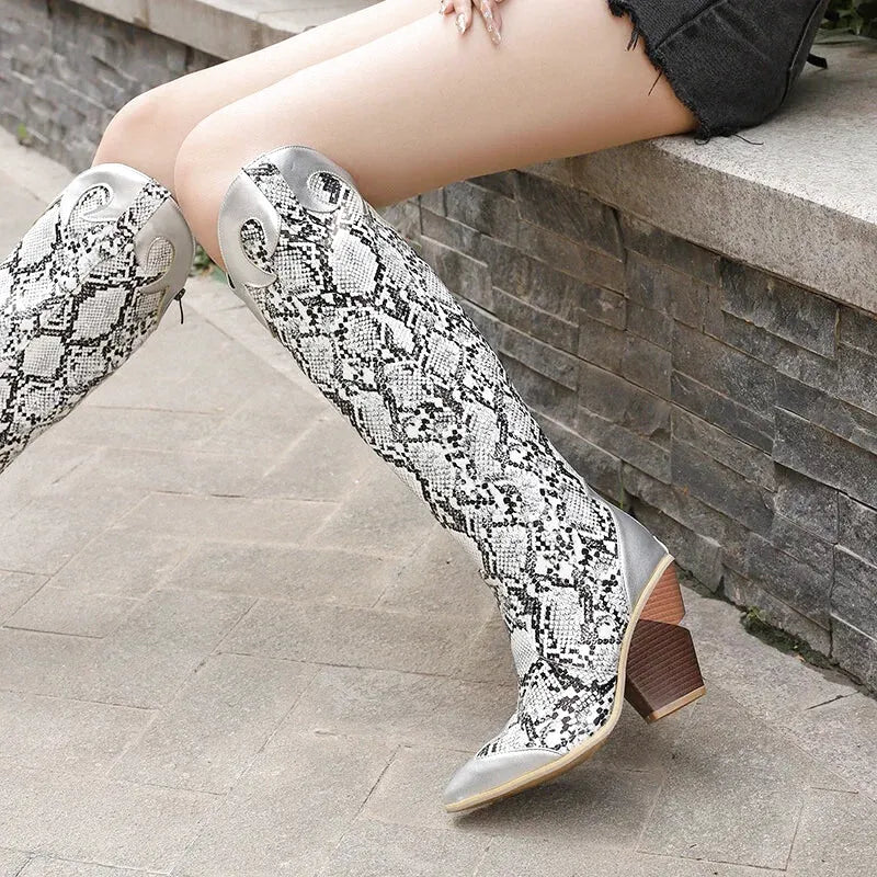 CLEMENTINE Cowgirl Boots - Yehaw | Silver - Yehaw