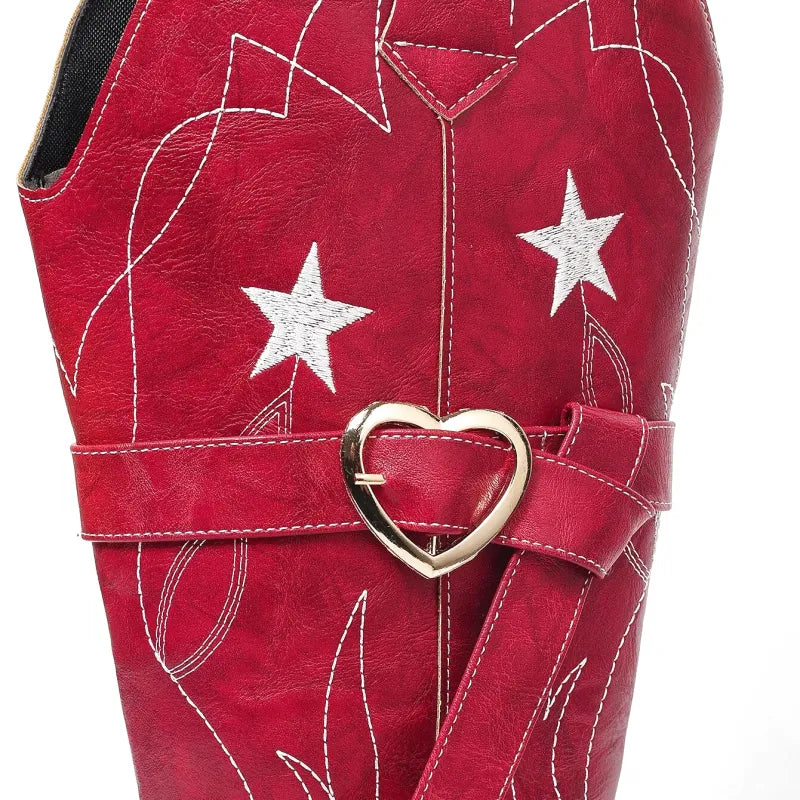 CORA Cowgirl Boots - Yehaw | Red - Yehaw