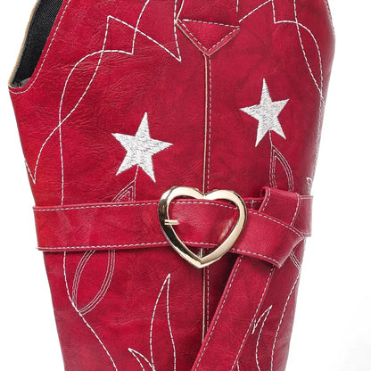 CORA Cowgirl Boots - Yehaw | Red - Yehaw