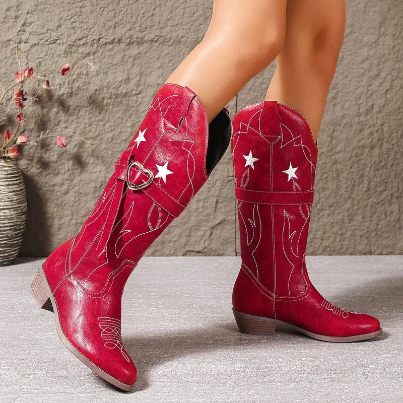 CORA Cowgirl Boots - Yehaw | Red - Yehaw