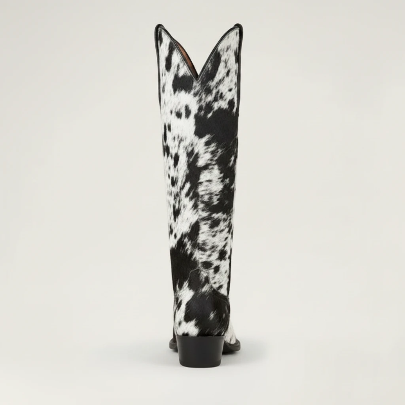 MILK Cowgirl Boots - Yehaw | Black & White - Yehaw