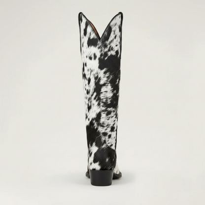 MILK Cowgirl Boots - Yehaw | Black & White - Yehaw
