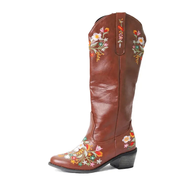 DAISY Cowgirl Boots - Resistant PU leather | Elegance & Stability - Yehaw