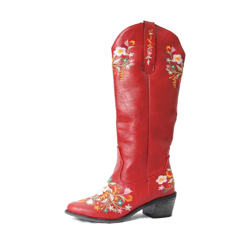 DAISY Cowgirl Boots - Resistant PU leather | Elegance & Stability - Yehaw
