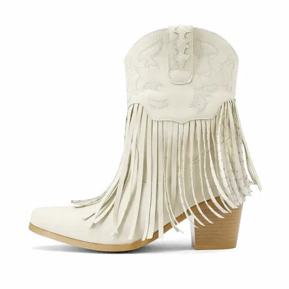 DALIA Cowgirl Boots - Yehaw | Beige - Yehaw