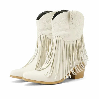 DALIA Cowgirl Boots - Yehaw | Beige - Yehaw