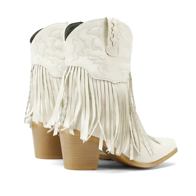 DALIA Cowgirl Boots - Yehaw | Beige - Yehaw