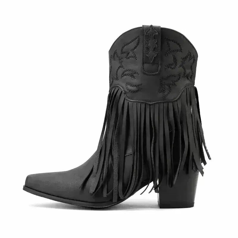 DALIA Cowgirl Boots - Yehaw | Black - Yehaw