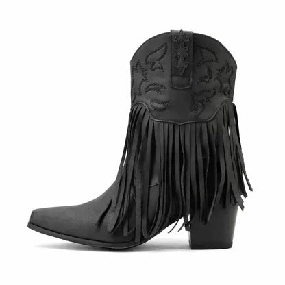 DALIA Cowgirl Boots - Yehaw | Black - Yehaw