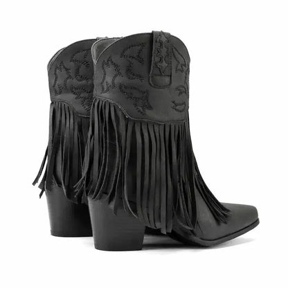 DALIA Cowgirl Boots - Yehaw | Black - Yehaw