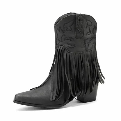 DALIA Cowgirl Boots - Yehaw | Black - Yehaw