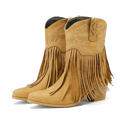 DALIA Cowgirl Boots - Yehaw | Brown - Yehaw