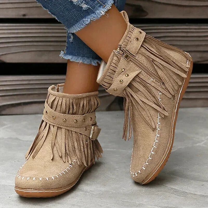 DELLA Cowgirl Boots - Yehaw | Beige - Yehaw