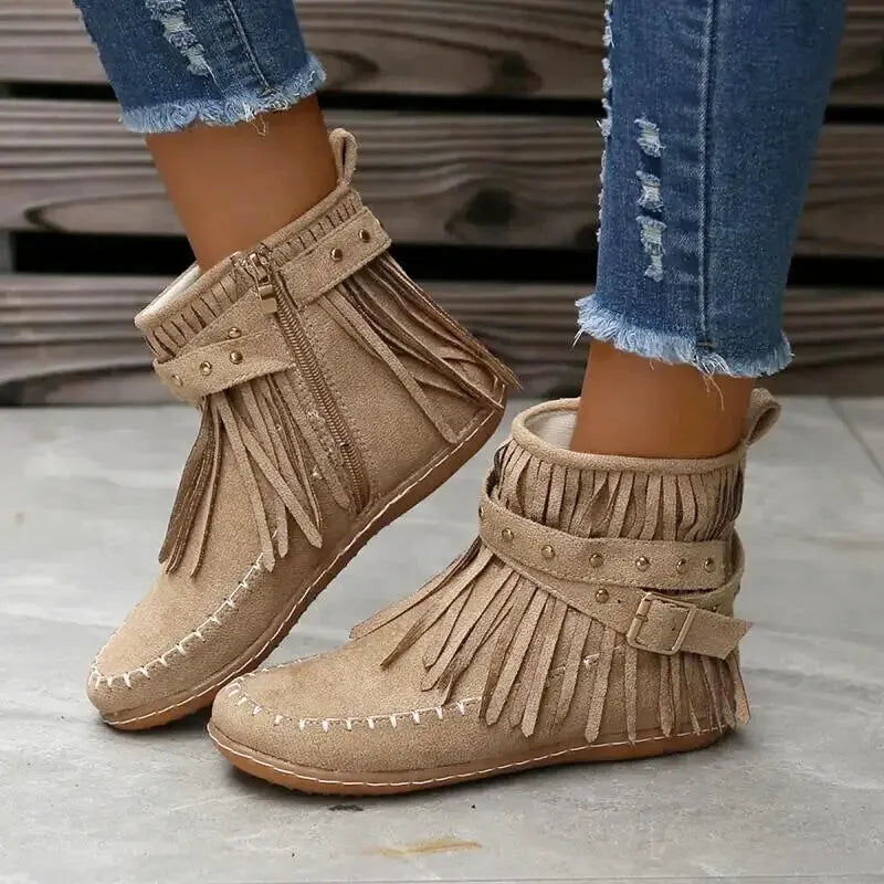 DELLA Cowgirl Boots - Yehaw | Beige - Yehaw