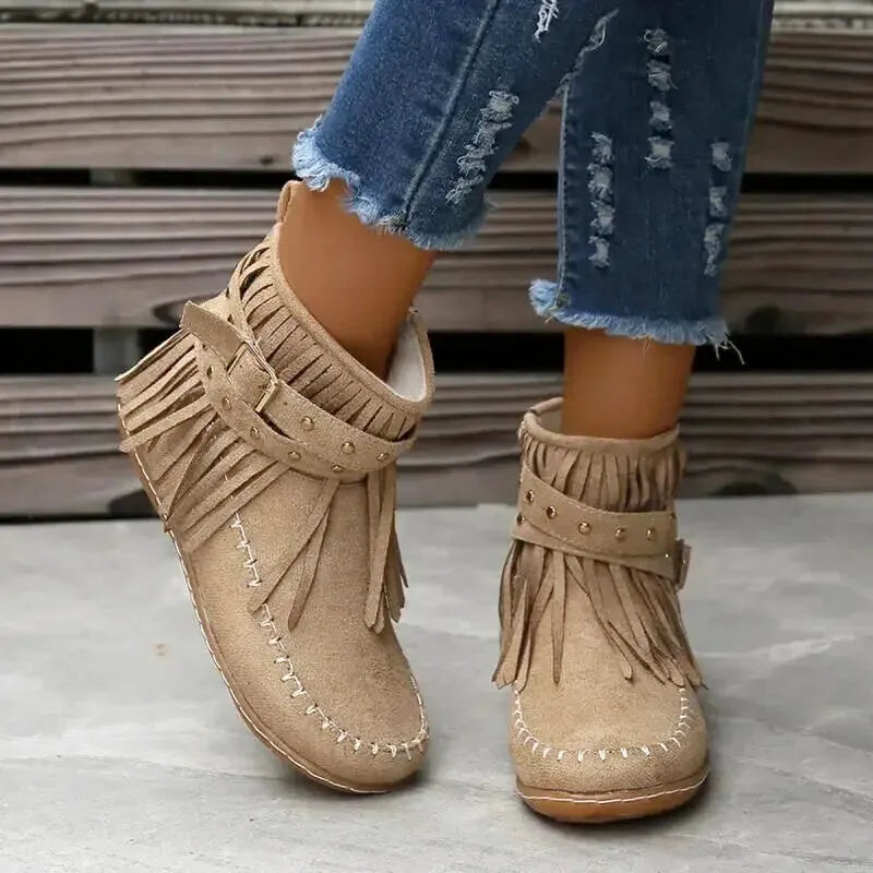 DELLA Cowgirl Boots - Yehaw | Beige - Yehaw