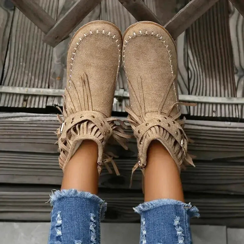 DELLA Cowgirl Boots - Yehaw | Beige - Yehaw