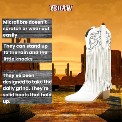 DIAMOND Cowgirl Boots Fringe - Yehaw