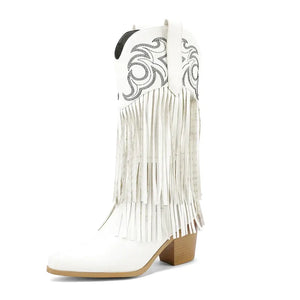 DIAMOND Cowgirl Boots Fringe - Soft lining | Elegance & Stability - Yehaw